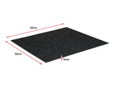 5m2 Box of Premium Carpet Tiles Commercial Domestic Office Heavy Use Flooring Black