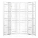 Artiss 4 Panel Wooden Room Divider - White