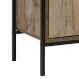 TV Cabinet with 2 Storage Drawers Cabinet Natural Wood Like Particle board Entertainment Unit in Oak colour