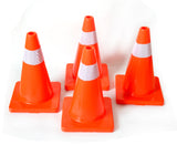 4pcs 45cm Road Traffic Cones Reflective Overlap Parking Emergency Safety Cone