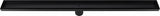 900mm Tile Insert Bathroom Shower Black Grate Drain w/Centre outlet Floor Waste
