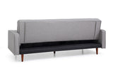 Sofa Bed 3 Seater Button Tufted Lounge Set for Living Room Couch in Fabric Grey Colour