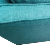 2 Seater Sofa Teal Fabric Lounge Set for Living Room Couch with Wooden Frame