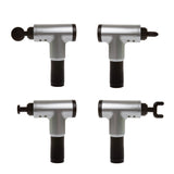 Fit Smart Vibration Massage Therapy Device Black Grey 4 Massage Heads 6 Modes  Black, Grey