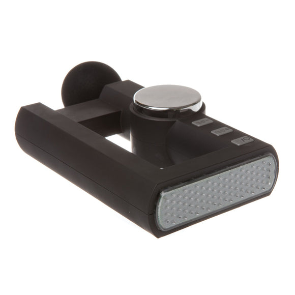 Fit Smart Hot Compress Mini Vibration Therapy Massage Device Black  Black