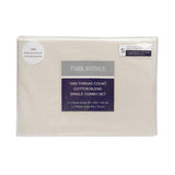 Park Avenue 1000TC Cotton Blend Sheet & Pillowcases Set Hotel Quality Bedding Single Pebble