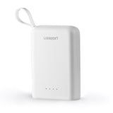 UGREEN 10000mAh Mini Power Bank Dual USB-A + Type C (White) 60197