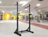 Commercial Squat Rack Adjustable Pair Fitness Exercise Weight Lifting Gym Barbell Stand