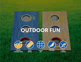 2-in-1 Three-Hole Bags and Washer Toss Combo Cornhole Portable Outdoor Games