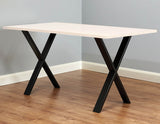 X Shaped Table Bench Desk Legs Retro Industrial Design Fully Welded