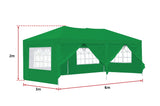 3x6m Gazebo Outdoor Marquee Tent Canopy Green