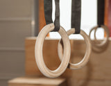 32mm Wooden Gymnastic Rings Olympic Gym Rings Strength Training