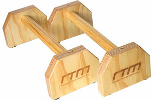 Wooden Parallette Bars Push Up & Dip Workouts