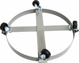 Drum Dolly 450kg 55 Gallon w Swivel Casters Heavy Duty Steel Frame Non Tipping