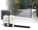 500KG 10W Solar Single Swing Auto Motor Remote Gate Opener