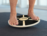 Heavy Duty 15.5" Wooden Balance Board with Non-Slip Pad Fitness