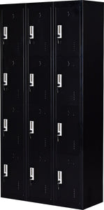 12 Door Locker - Office/Gym - Black