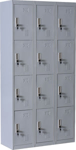 12 Door Locker - Office/Gym - Light Grey