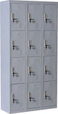 12 Door Locker - Office/Gym - Light Grey