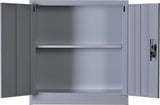 Two-Door Shelf Office Gym Filing Storage Locker Cabinet Safe