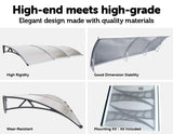 DIY Outdoor Awning Cover 1mx3m with Rain Gutter