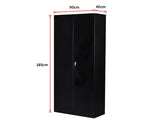 Two-Door Shelf Office Gym Filing Storage Locker Cabinet Safe