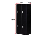 Four-Door Office Gym Shed Storage Locker