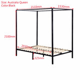 4 Four Poster Queen Bed Frame