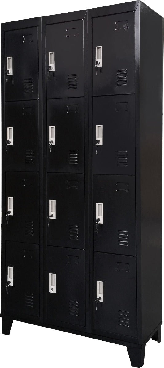 12 Door Locker - Office/Gym - Black