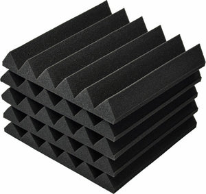 40pcs Studio Acoustic Foam Sound Absorbtion Proofing Panels Tiles Wedge 30X30CM