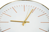 Modern Wall Clock Silent Non-Ticking Quartz Battery Operated Round Gold