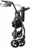 Rollator Walker Walking Frame With Wheels Zimmer Mobility Aids Seat Coffee and Black