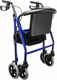 Rollator Walker Walking Frame With Wheels Zimmer Mobility Aids Seat Blue