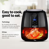 Devanti 7L Oil Free Air Fryer - Black