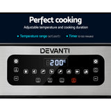 Devanti 10L Air Fryer LCD Fryers Oven Healthy Cooker Oil Free Kitchen Dehydrator