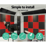 Alpha 40pcs Studio Acoustic Foam Corner Bass Trap Sound Absorption Treatment