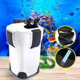 Aquarium External Canister Filter Aqua Fish Tank UV Light with Media Kit 2400L/H