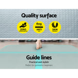 Everfit GoFun 5X1M Inflatable Air Track Mat Tumbling Floor Home Gymnastics Green