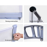 Instahut Window Door Awning Door Canopy Outdoor Patio Sun Shield 1.5mx2m DIY