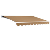 Instahut 3M x 2.5M Outdoor Folding Arm Awning - Beige