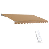 Instahut Motorised 4x3m Folding Arm Awning - Beige