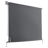 Instahut 2.4m x 2.5m Retractable Roll Down Awning - Grey