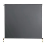 Instahut 2.4m x 2.5m Retractable Roll Down Awning - Grey