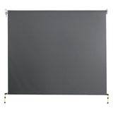 Instahut 2.7m x 2.5m Retractable Roll Down Awning - Grey