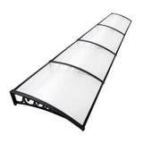 Instahut Window Door Awning Door Canopy Patio UV Sun Shield Transparent 1mx4m DIY