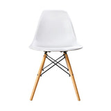 Artiss Set of 2 Retro Beech Wood Dining Chair - White