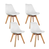 Artiss Set of 4 Padded Dining Chair - White