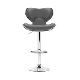 Artiss Set of 2 PU Leather Bar Stools - Grey