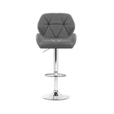 Artiss Set of 4 Kitchen Bar Stools - Grey and Chrome