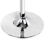 Artiss Adjustable Bar Table Gas Lift Wood Metal - White and Chrome